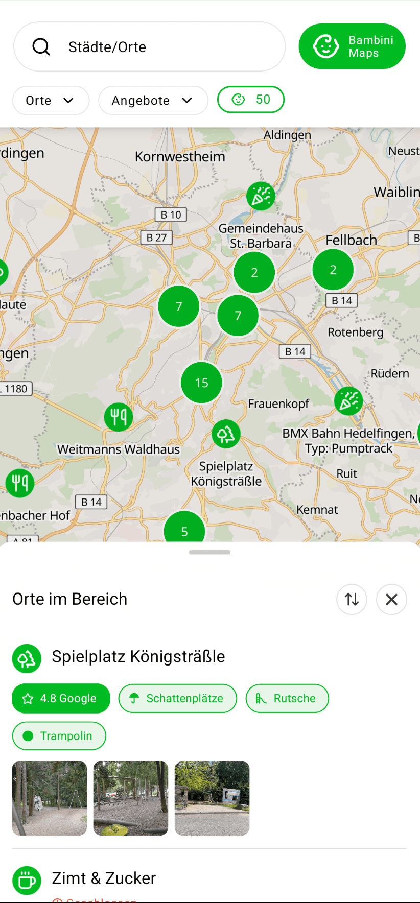 Bambini Maps - Place Details
