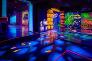 Schwarzlicht Semester Minigolf Bochum – Bild 5